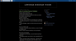 Desktop Screenshot of lewishamdiocesanvision.blogspot.com