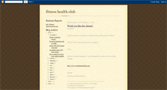 Desktop Screenshot of fitness-health-club-diet.blogspot.com