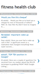 Mobile Screenshot of fitness-health-club-diet.blogspot.com