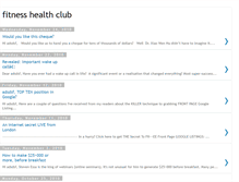 Tablet Screenshot of fitness-health-club-diet.blogspot.com