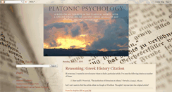 Desktop Screenshot of platonicpsychology.blogspot.com