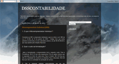 Desktop Screenshot of dsscontabilidade.blogspot.com