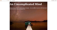 Desktop Screenshot of anuncomplicatedmind.blogspot.com