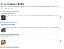 Tablet Screenshot of anuncomplicatedmind.blogspot.com