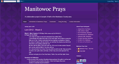 Desktop Screenshot of manitowocprays.blogspot.com