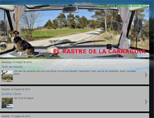 Tablet Screenshot of elrastredelacarragina.blogspot.com