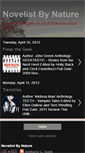 Mobile Screenshot of novelistbynature.blogspot.com