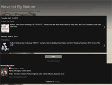 Tablet Screenshot of novelistbynature.blogspot.com