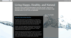 Desktop Screenshot of happyhealthynatural.blogspot.com