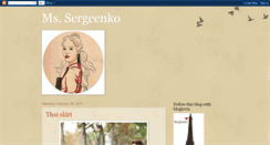 Desktop Screenshot of mssergeenko.blogspot.com