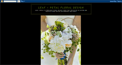 Desktop Screenshot of leafandpetal.blogspot.com