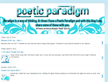 Tablet Screenshot of poeticparadigm.blogspot.com