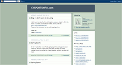 Desktop Screenshot of cvsportsinfo.blogspot.com