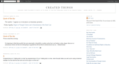 Desktop Screenshot of createdthings.blogspot.com
