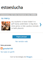 Mobile Screenshot of estoeslucha.blogspot.com