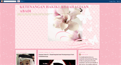 Desktop Screenshot of hati-berbicara.blogspot.com