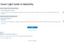 Tablet Screenshot of greenlightguidetomaharlika.blogspot.com