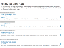 Tablet Screenshot of holidayinnatsixflags.blogspot.com