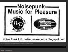 Tablet Screenshot of noisepunkrecords.blogspot.com