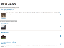Tablet Screenshot of barkermuseum.blogspot.com
