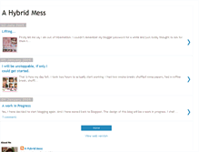 Tablet Screenshot of ahybridmess.blogspot.com