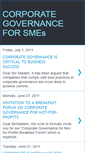 Mobile Screenshot of corporategovernance4smes.blogspot.com