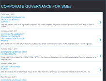 Tablet Screenshot of corporategovernance4smes.blogspot.com