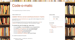 Desktop Screenshot of code-o-matic.blogspot.com