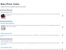 Tablet Screenshot of bukupintarusaha.blogspot.com