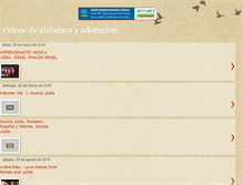 Tablet Screenshot of musicaadoracionyalabanza.blogspot.com