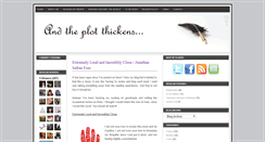 Desktop Screenshot of and-the-plot-thickens.blogspot.com