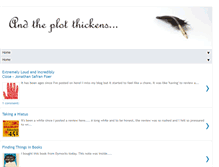 Tablet Screenshot of and-the-plot-thickens.blogspot.com
