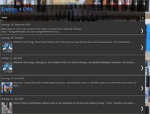 Tablet Screenshot of energydrinks4life.blogspot.com