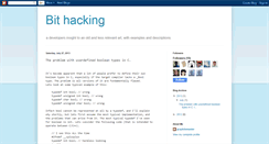 Desktop Screenshot of bithacking.blogspot.com