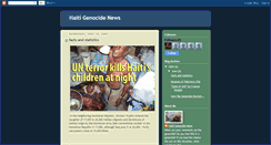 Desktop Screenshot of haitigenocidenews.blogspot.com