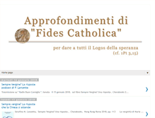 Tablet Screenshot of catholicafides.blogspot.com