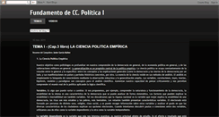 Desktop Screenshot of cienciapoliticauned1.blogspot.com