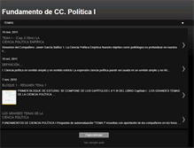 Tablet Screenshot of cienciapoliticauned1.blogspot.com