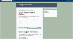 Desktop Screenshot of expatinsweden.blogspot.com