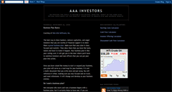 Desktop Screenshot of aaainvestor.blogspot.com