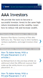 Mobile Screenshot of aaainvestor.blogspot.com
