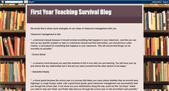 Desktop Screenshot of firstyearteachingsurvival.blogspot.com