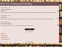 Tablet Screenshot of firstyearteachingsurvival.blogspot.com