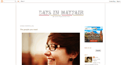 Desktop Screenshot of daysinmayfair.blogspot.com