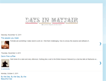 Tablet Screenshot of daysinmayfair.blogspot.com