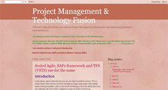 Desktop Screenshot of pmtechfusion.blogspot.com