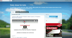 Desktop Screenshot of dailydose4kids.blogspot.com