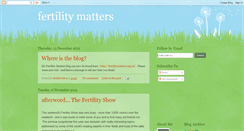 Desktop Screenshot of fertilityviews.blogspot.com