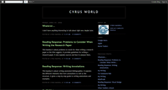 Desktop Screenshot of cyrusworld.blogspot.com
