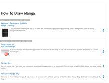 Tablet Screenshot of how2drawmanga.blogspot.com